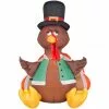 Gemmy Outdoor Airblown Inflatable Happy Turkey, Self-Inflates, G-26396 -Deals Gemmy Store 1445715