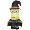 Gemmy Air-Blown Minion Kevin as Witch Inflatable, Self-Inflates, G-225176