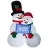 Gemmy Mixed Media Inflatable Snow Couple -Deals Gemmy Store 1572761
