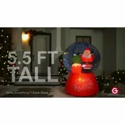 Gemmy Airblown Inflatable Snow Globe Santa on Rooftop Scene 7 Gemmy Airblown Inflatable Snow Globe Santa on Rooftop Scene -Deals Gemmy Store 1572765 VIDEO 1 480x270 1200k
