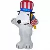 Gemmy Airblown Patriotic Snoopy with Hat and Flag Decor -Deals Gemmy Store 1634569