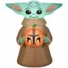 Gemmy Airblown-The Child with Pumpkin-SM-Star Wars -Deals Gemmy Store 1694765