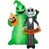 Gemmy Airblown-Jack Skellington with Oogie Boogie-Scene-Disney 1 Gemmy Airblown-Jack Skellington with Oogie Boogie-Scene-Disney -Deals Gemmy Store 1694811