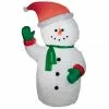 Gemmy Airblown Mixed Media Snowman -Deals Gemmy Store 1737083