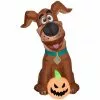 New! Gemmy Airblown Inflatable SCOOB Puppy with Pumpkin, G-228439 -Deals Gemmy Store 1904202