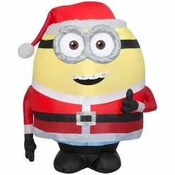 New! Gemmy Airblown Inflatable Minion Otto in Santa Suit, G-110007