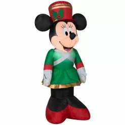 New! Gemmy Airblown Inflatable Minnie Mouse as Toy Soldier, G-112194