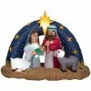 New! Gemmy Airblown Inflatable Snowy Night Nativity Scene, G-118905 -Deals Gemmy Store 1935144