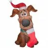New! Gemmy Airblown Inflatable SCOOB with a Christmas Stocking, G-119294 -Deals Gemmy Store 1935153