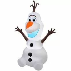 New! Gemmy Airblown Inflatable Olaf in Sitting Pose, G-39842